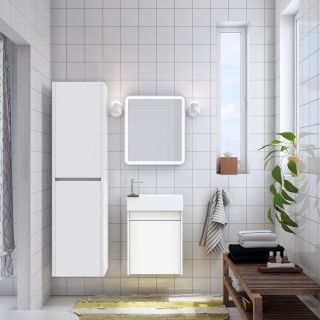 Шкаф подвесной Art&Max Family 40x150см белый глянцевый Family-1500-2A-SO-BL